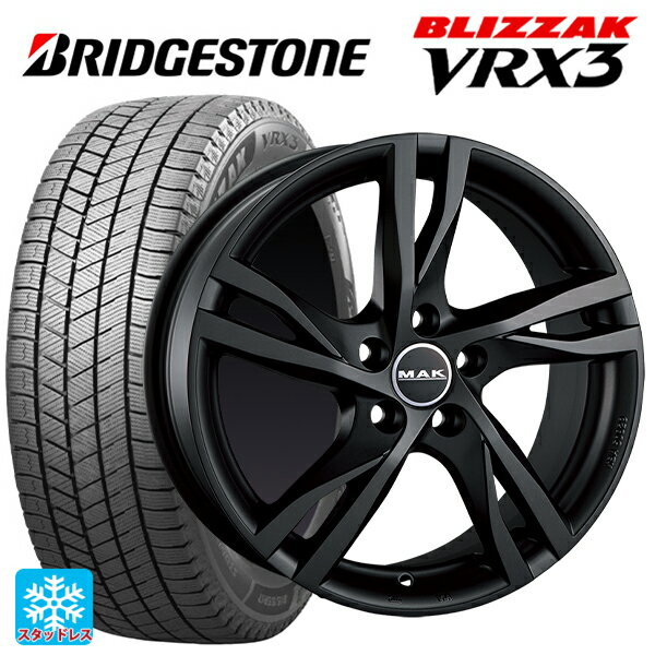 ボルボ XC60(DB/DD系)用 235/60R18 107Q XL ブリヂストン ブリザック VRX3 正規品 マック ストックホルム マットチタン 新品スタッドレスタイヤホイール 4本セット