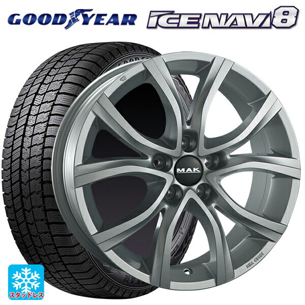 プジョー リフター()用 215/65R16 98Q グッドイヤー アイスナビ8 マック アンチバス シルバー 新品スタッドレスタイヤホイール 4本セット