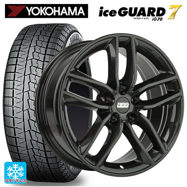 【6/20限定 全品P5倍＆クーポン】アウディ S3 セダン(8V)用 225/45R17 91Q ヨコハマ アイスガード7(IG70) BBS ジャーマニー SX0301 クリスタルブラック 新品スタッドレスタイヤホイール 4本セット