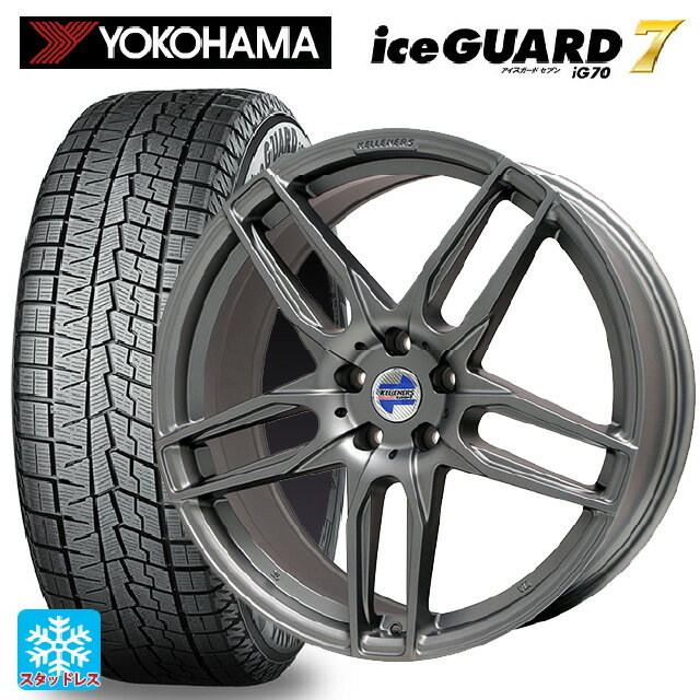 トヨタ スープラ(DB系)用 225/45R18 95Q ヨコハマ アイスガード7(IG70) マインツ マットチタニウム 新品スタッドレスタイヤホイール 4本セット