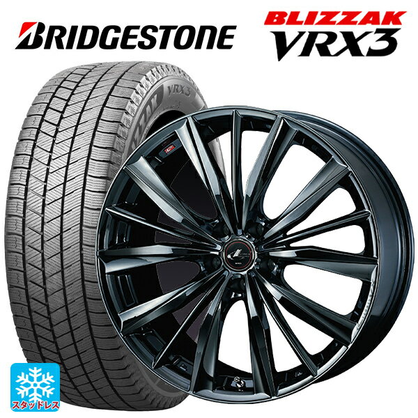 【6/11 1:59迄 全品ポイント5倍】245/45R19 98Q ブリヂストン ブリザック VRX3 正規品 ウェッズ レオニス VX BMC1 19-8J 国産車用 スタッドレスタイヤホイール4本セット