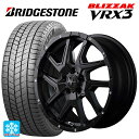 205/65R16 95Q ブリヂストン ブリザック VRX3 正規品 # エムアイディー ナイトロパワーデリンジャー セミグロスブラック/フランジピアスドリルド 16-7J 国産車用 スタッドレスタイヤホイール4本セット