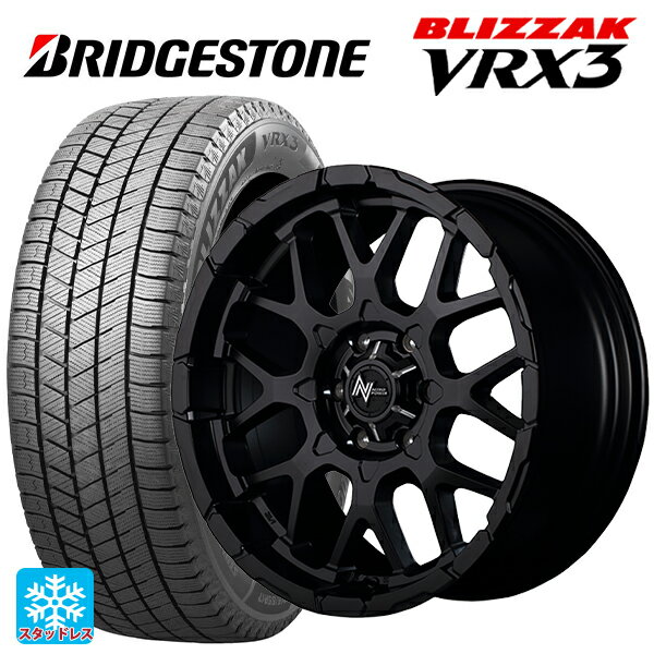 【6/22 20時〜 全品P5倍＆クーポン】2024年製 165/55R15 75Q ブリヂストン ブリザック VRX3 正規品 エムアイディー ナイトロパワー M28バレット セミグロスブラック 15-5J 国産車用 スタッドレスタイヤホイール4本セット