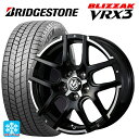 225/40R18 88Q ブリヂストン ブリザック VRX3 # 正規品 ウェッズ マッドヴァンス04 ブラックポリッシュ 18-7J 国産車用 スタッドレスタイヤホイール4本セット