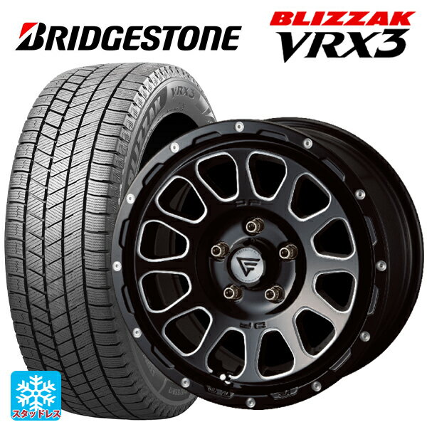 【6/20限定 全品P5倍＆クーポン】2024年製 215/65R16 98Q ブリヂストン ブリザック VRX3 正規品 # エクシズルライン デルタフォース オーバル ブラックマシニング 16-7J 国産車用 スタッドレスタイヤホイール4本セット