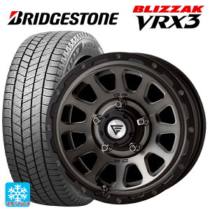 スズキ ジムニーシエラ(74系)用 215/70R16 100Q ブリヂストン ブリザック VRX3 # 正規品 デルタフォース オーバル マットスモークポリッシュ 新品スタッドレスタイヤホイール 5本セット