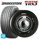 【2/17〜 最大3万円OFFクーポン】185/60R16 86Q ブリヂストン ブリザック VRX3 # 正規品 クリムソン ディーン クロスカントリー マットブラック 16-6J 国産車用 スタッドレスタイヤホイール4本セット