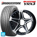 215/70R16 100Q ブリヂストン ブリザック VRX3 # 正規品 ウェッズ マッドヴァンス01 マッドブラックポリッシュ 16-5.5J 国産車用 スタッドレスタイヤホイール4本セット