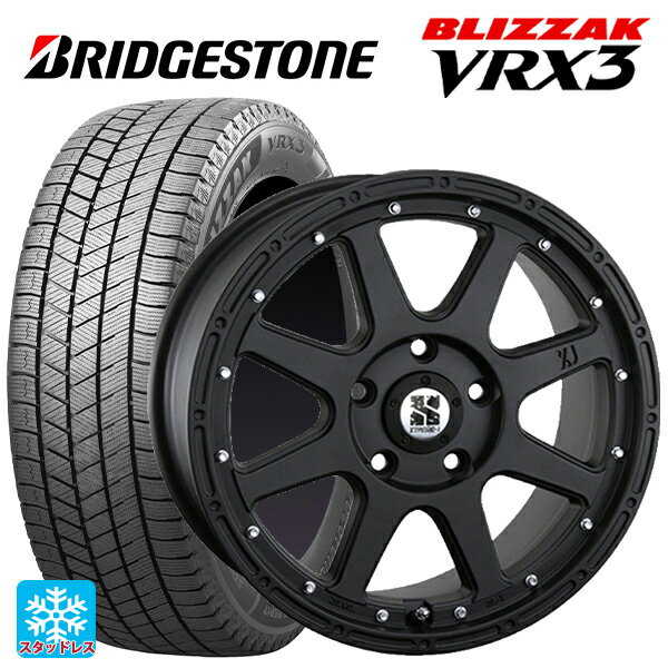 【最大3万円OFFクーポン 5/16 1:59迄】215/60R16 95Q ブリヂストン ブリザック VRX3(限定) 正規品 エムエルジェイ エクストリームJ Flat Black 16-7J 国産車用 スタッドレスタイヤホイール4本セット