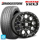 ミツビシ デリカD:5(3DA系)用 225/70R16 103Q ブリヂストン ブリザック VRX3 正規品 エクストリームJ XJ04 Satin Black 新品スタッドレスタイヤホイール 4本セット