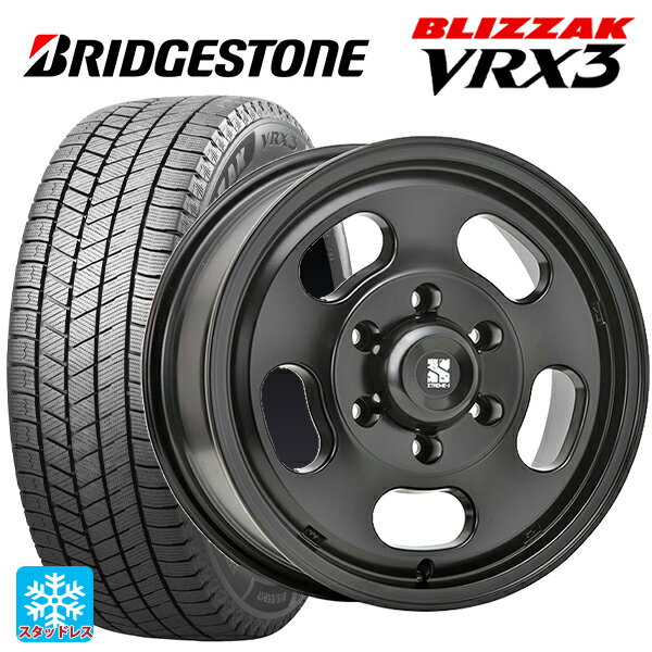 205/55R16 91Q ブリヂストン ブリザック VRX3 # 正規品 エムエルジェイ エクストリームJ Dスロット サテンブラック 16-6.5J 国産車用 スタッドレスタイヤホイール4本セット