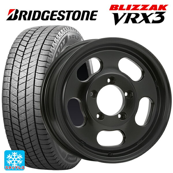 215/70R16 100Q ブリヂストン ブリザック VRX3 # 正規品 エムエルジェイ エクストリームJ Dスロット サテンブラック 16-5.5J 国産車用 スタッドレスタイヤホイール4本セット