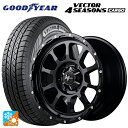 トヨタ ハイエース(200系)用 195/80R15 107/105N グッドイヤー ベクターフォーシーズンズ カーゴ ナイトロパワー M10パーシング セミグロスブラック／マシニング 新品オールシーズンタイヤホイール 4本セット その1