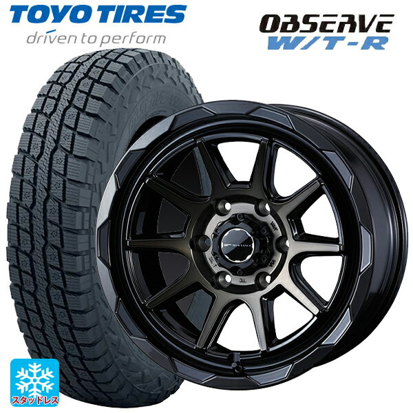 285/70R17 116/113Q トーヨー オブザーブ W/T-R # ウェッズ マッドヴァンス06 ブラックポリッシュブロンズクリア 17-8J 国産車用 スタッドレスタイヤホイール4本セット