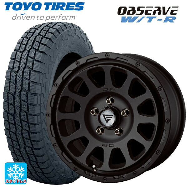 ジープ グラディエーター(JT系)用 285/70R17 116/113Q トーヨー オブザーブ W/T-R # エクシズルライン デルタフォース オーバル マットブラック 新品スタッドレスタイヤホイール 5本セット