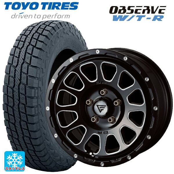 ジープ グラディエーター(JT系)用 285/70R17 116/113Q トーヨー オブザーブ W/T-R # エクシズルライン デルタフォース オーバル ブラックマシニング 新品スタッドレスタイヤホイール 4本セット