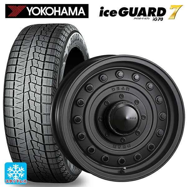165/55R14 72Q ヨコハマ アイスガード7(IG70) クリムソン ディーン コロラド マットチャコールブラック 14-4.5J 国産車用 スタッドレスタイヤホイール4本セット