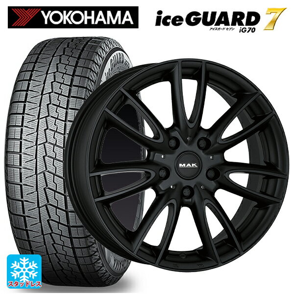 ミニ ミニ(F55/F56)用 2024年製 175/65R15 88Q ヨコハマ アイスガード7(IG70) 阿部商会 マック ジャッキー マットブラック 新品スタッドレスタイヤホイール 4本セット