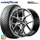 【2/17〜 最大3万円OFFクーポン】トヨタ ヴォクシー(90系)用 205/55R17 95H XL グッドイヤー ベクターフォーシーズンズ ハイブリッド RMP 025F ハイパーメタルコートブラシュドフィニッシュ 新品オールシーズンタイヤホイール4本セット