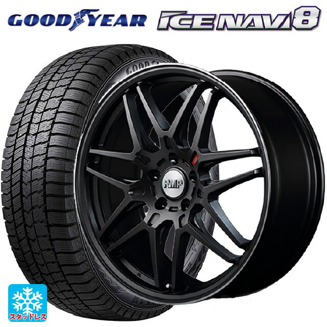 【最大3万円OFFクーポン 5/16 1:59迄】225/40R18 92Q XL グッドイヤー アイスナビ8 マルカサービス RMP 720F セミグロスガンメタ/リムポリッシュ 18-7J 国産車用 スタッドレスタイヤホイール4本セット