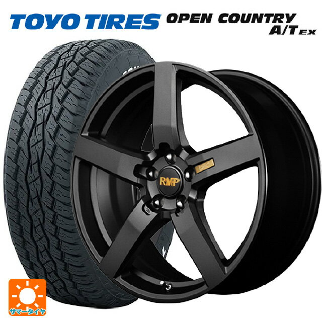 【最大3万円OFFクーポン 5/16 1:59迄】ニッサン エクストレイル(33系)用 235/60R18 103H トーヨー オープンカントリー A/T EX ホワイトレター ＃ RMP 050F セミグロスガンメタ 新品サマータイヤホイール 4本セット