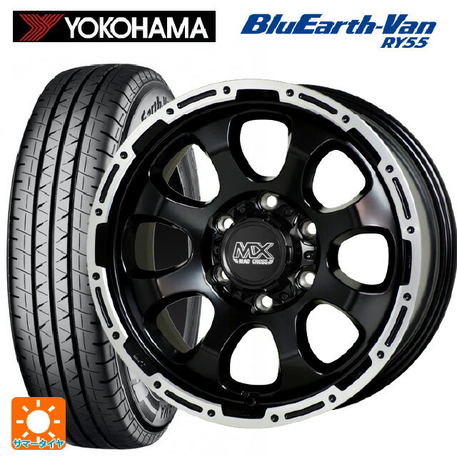 【5/20限定 最大3万円OFFクーポン】ニッサン キャラバン(E25系)用 195/80R15 107/105N ヨコハマ ブルーアースVan RY55B マッドクロス グレイス GB/P 新品サマータイヤホイール 4本セット