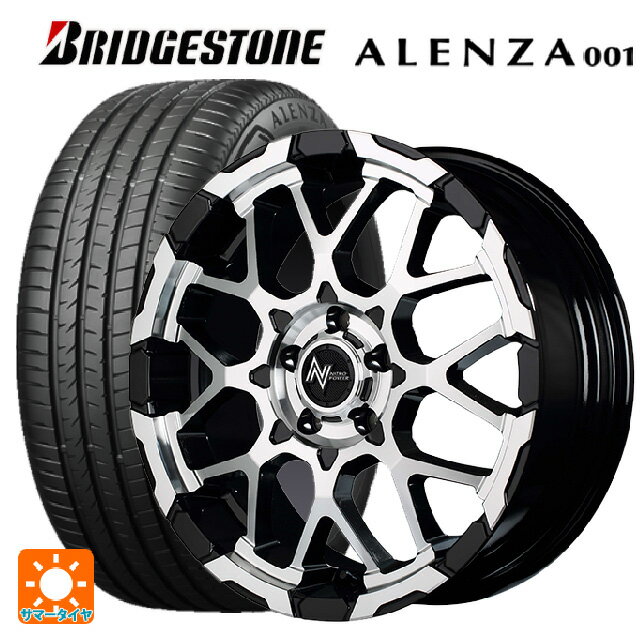 ミツビシ デリカD5(3DA系)用 225/55R18 98V ブリヂストン アレンザ001 正規品 エムアイディー ナイトロパワー M28バレットエス ブラック/ミラーカット 新品サマータイヤホイール 4本セット