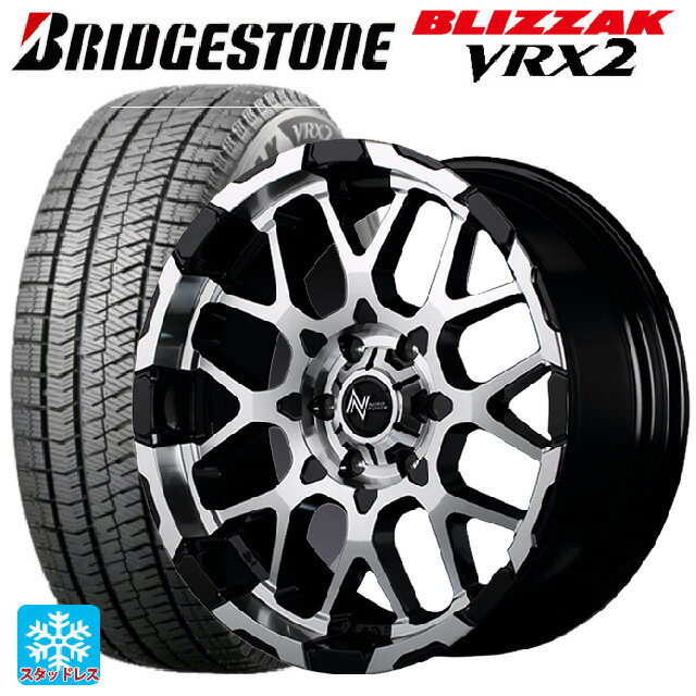 【6/15〜16限定 全品P5倍＆クーポン】225/45R18 91Q ブリヂストン ブリザック VRX2 正規品 エムアイディー ナイトロパワー M28バレット ブラック/ミラーカット 18-7J 国産車用 スタッドレスタイヤホイール4本セット