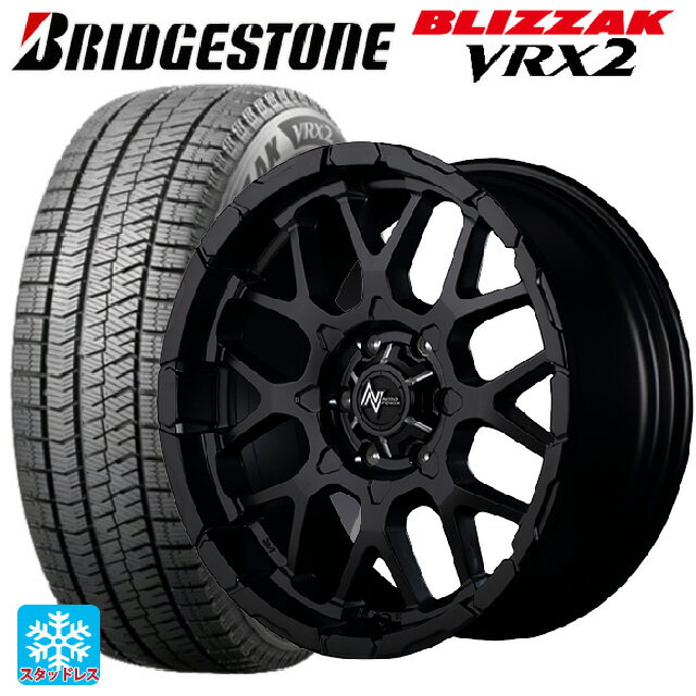 165/55R15 75Q ブリヂストン ブリザック VRX2 正規品 エムアイディー ナイトロパワー M28バレット セミグロスブラック 15-5J 国産車用 スタッドレスタイヤホイール4本セット