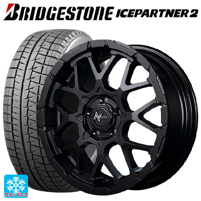 【6/15〜16限定 全品P5倍＆クーポン】215/65R16 98Q ブリヂストン アイスパートナー2 正規品 エムアイディー ナイトロパワー M28バレットエス セミグロスブラック 16-7J 国産車用 スタッドレスタイヤホイール4本セット