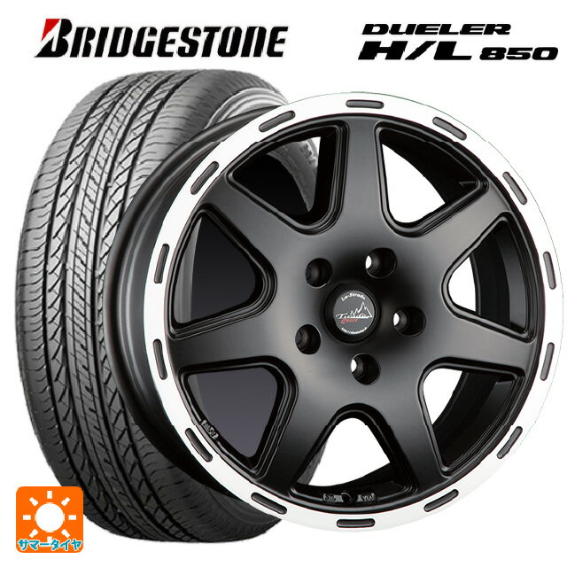 ジープ レネゲード 4xe(BV系)用 215/60R17 96H ブリヂストン デューラー HL850 正規品 阿部商会 ラ・ストラーダ ティラードクロス マットブラックリムポリッシュ 新品サマータイヤホイール 4本セット