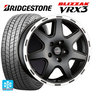 ジープ レネゲード(BU14/BU24)用 2024年製 215/60R17 96Q ブリヂストン ブリザック VRX3 正規品 阿部商会 ラ・ストラーダ ティラードクロス マットブラックリムポリッシュ 新品スタッドレスタイヤホイール 4本セット