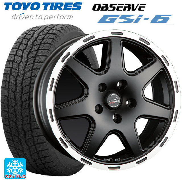 【6/22 20時〜 全品P5倍＆クーポン】ジープ ラングラー(JL系)用 265/70R17 115Q トーヨー オブザーブ GSI-6 阿部商会 ラ・ストラーダ ティラードクロス マットブラックリムポリッシュ 新品スタッドレスタイヤホイール 4本セット