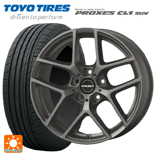 ルノー キャプチャー(HJB系)用 215/60R17 96H トーヨー プロクセス CL1 SUV ティーエーエス ボルベット タイプ Y チタンマット 新品サマータイヤホイール 4本セット