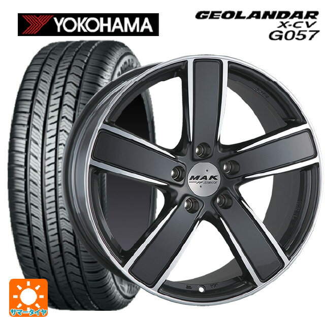 ポルシェ カイエンクーペ(E3系)用 275/45R20 110W XL ヨコハマ ジオランダー X-CV G057 マック ツーリズモエフエフ ガンメタミラーフェイス 新品サマータイヤホイール 4本セット