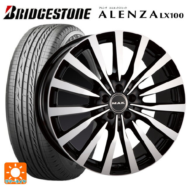 メルセデスベンツ GLCクーペ(X253)用 2024年製 235/55R19 101V ブリヂストン アレンザLX100 正規品 # マック クローネ ブラックミラー 新品サマータイヤホイール 4本セット