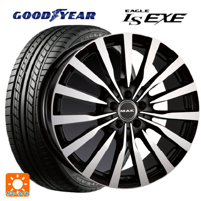 【5/30限定 最大3万円OFFクーポン】メルセデスベンツ CLS(C257)用 245/40R19 98W XL グッドイヤー イーグル LS EXE # マック クローネ ブラックミラー 新品サマータイヤホイール 4本セット