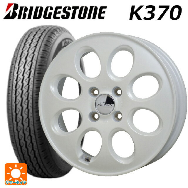 即日発送 2024年製 145/80R12 80/78N ブリヂストン K370 正規品 # ホットスタッフ ララパーム オーバル # PW 12-3.5J 国産車用 サマータイヤホイール4本セット