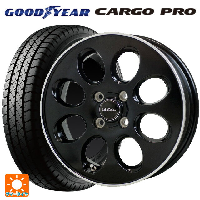 145/80R12 80/78N グッドイヤー カーゴプロ ホットスタッフ ララパーム オーバル # GB/リムP 12-3.5J 国産車用 サマータイヤホイール4本セット