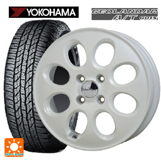 165/55R15 75H ヨコハマ ジオランダー A/T G015 ブラックレター ホットスタッフ ララパーム オーバル PW 15-4.5J 国産車用 サマータイヤホイール4本セット