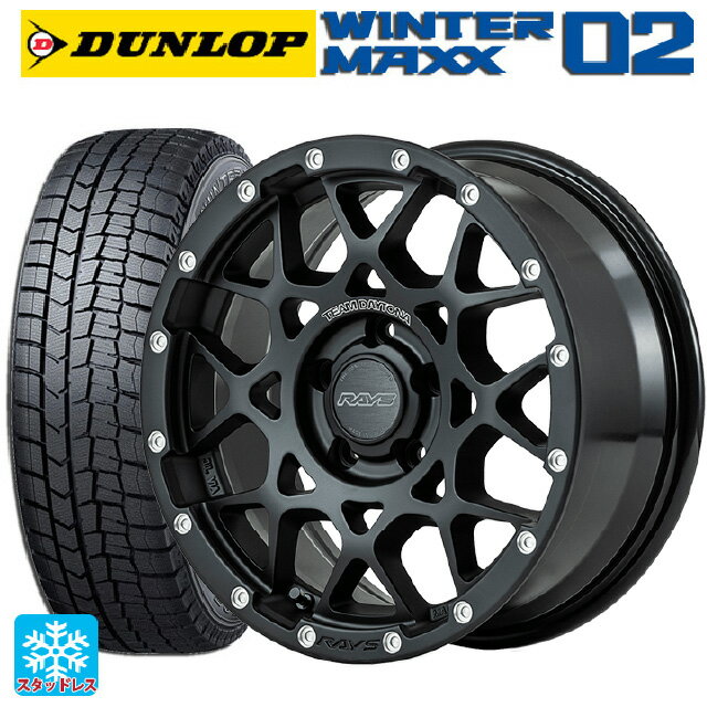 【5/9 20時〜 最大3万円OFFクーポン】トヨタ アルファード(30系)用 225/60R17 99Q ダンロップ ウィンターマックス 02(WM02) # チームデイトナ M8 N2 新品スタッドレスタイヤホイール 4本セット