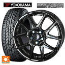 ホンダ ZR-V(RZ4)用 225/55R18 98H ヨコハマ ジオランダー A/T G015 ブラックレター シュタイナー SL5 グロスブラック×サイドカット 新品サマータイヤホイール 4本セット