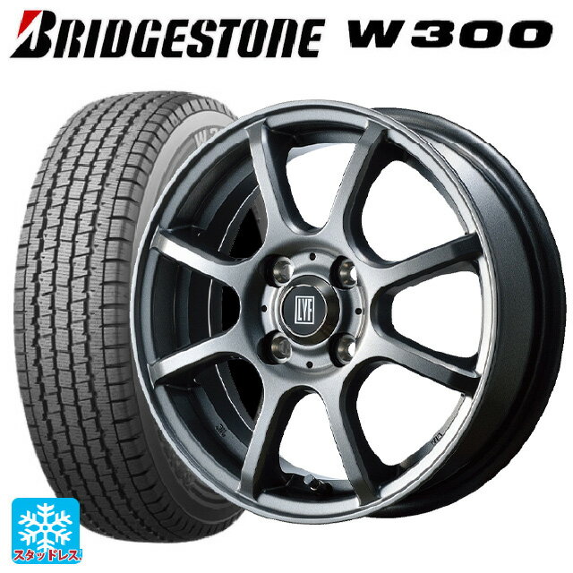 即日発送 【最大3万円OFFクーポン 5/16 1:59迄】145/80R12 80/78N ブリヂストン W300 正規品 トピー LVF2 # TG 12-3.5J 国産車用 スタッドレスタイヤホイール4本セット