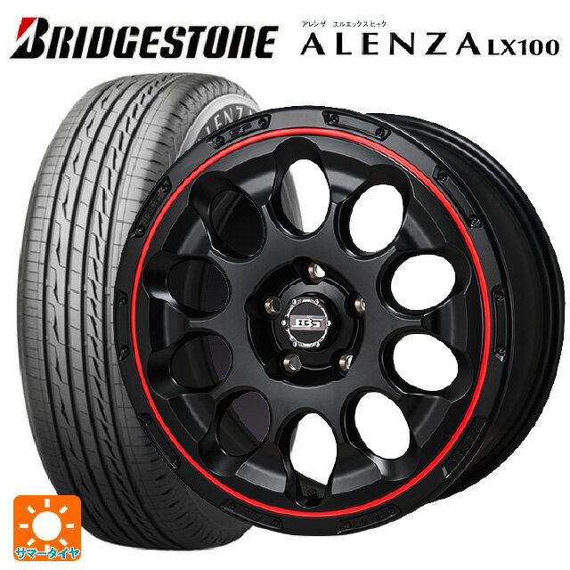 ミツオカ バディ()用 235/65R17 108H XL ブリヂストン アレンザLX100 正規品 # ボトムガルシアクロノ セミグロスブラック レッドリム 新品サマータイヤホイール 4本セット