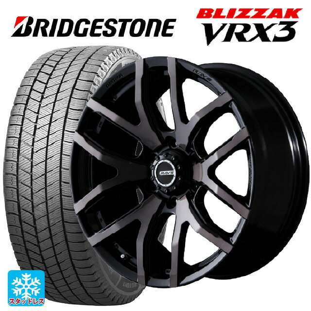 トヨタ ランドクルーザープラド(150系)用 265/60R18 110Q ブリヂストン ブリザック VRX3 正規品 チームデイトナ FDX-F6 KZ 新品スタッドレスタイヤホイール 4本セット