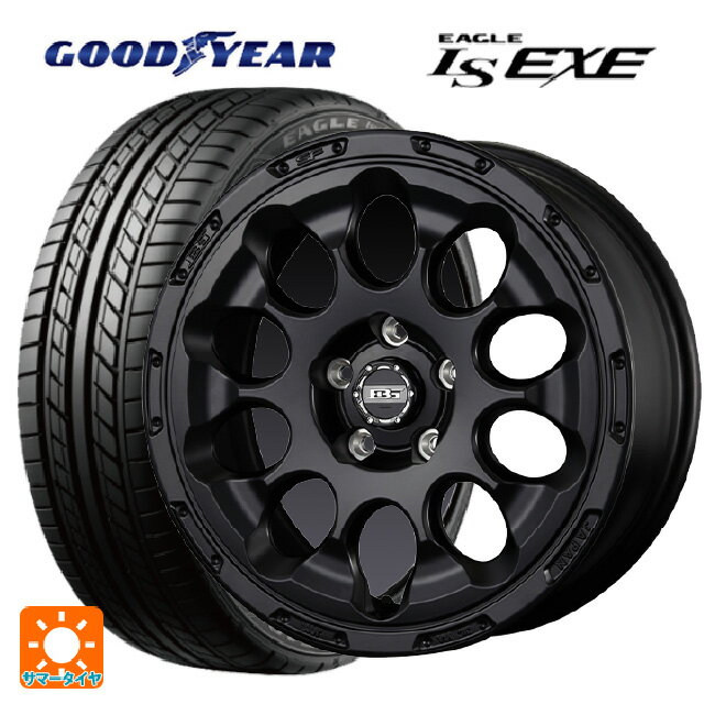 215/55R17 94V グッドイヤー イーグル LS EXE # コウセイ ボトムガルシアクロノ セミグロスブラック 17-7J 国産車用 サマータイヤホイール4本セット