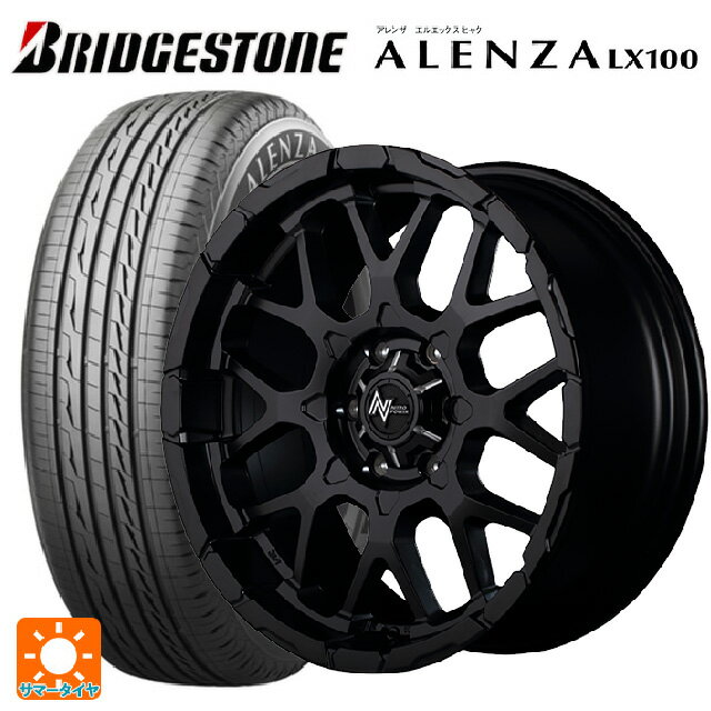 215/70R16 100H ブリヂストン アレンザLX100 正規品 エムアイディー ナイトロパワー M28バレット セミグロスブラック 16-7J 国産車用 サマータイヤホイール4本セット