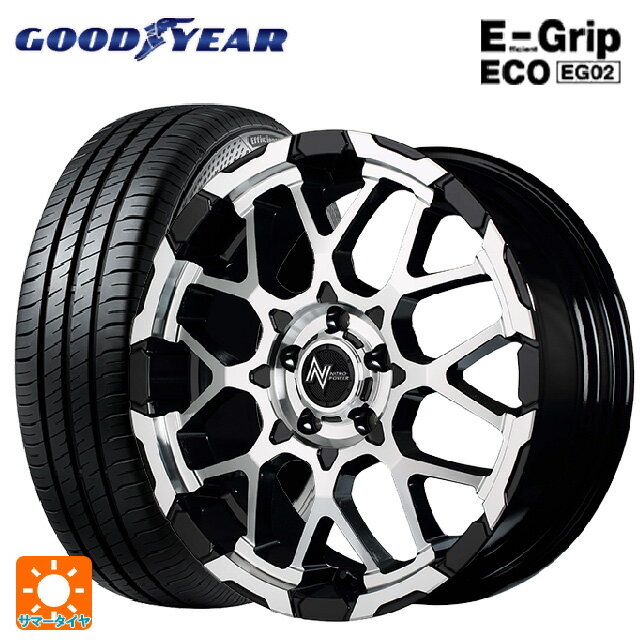 215/65R16 98H グッドイヤー エフィシェントグリップ エコ EG02 エムアイディー ナイトロパワー M28バレットエス ブラック/ミラーカット 16-7J 国産車用 サマータイヤホイール4本セット