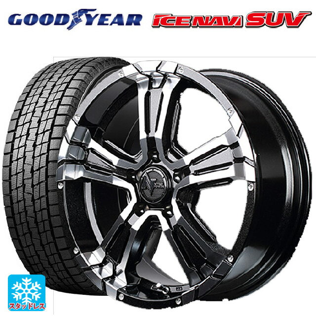 【6/15〜16限定 全品P5倍＆クーポン】235/70R16 106Q グッドイヤー アイスナビ SUV エムアイディー ナイトロパワー クロスクロウ ブラックメタリック＋ミラーカット 16-7J 国産車用 スタッドレスタイヤホイール4本セット