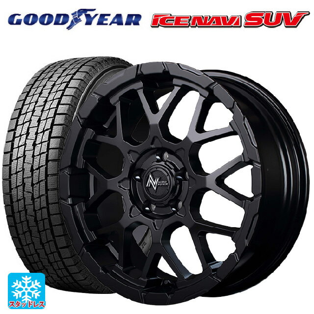 【6/22 20時〜 全品P5倍＆クーポン】2024年製 215/70R16 100Q グッドイヤー アイスナビ SUV エムアイディー ナイトロパワー M28バレットエス セミグロスブラック 16-7J 国産車用 スタッドレスタイヤホイール4本セット